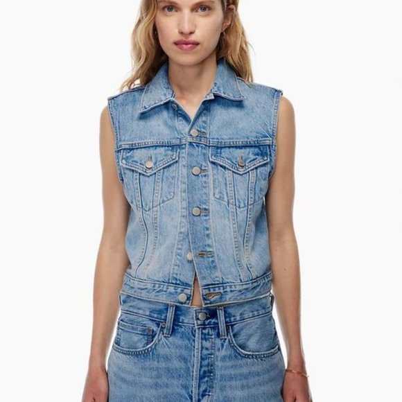 BRAND NEW - Aritzia Bridget Jean Jacket - Picture 2 of 3